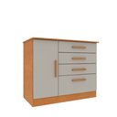 Ver imagem 2 de Cômoda 1 Porta 4 Gavetas 104cm Chicago