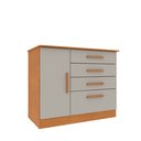 Ver imagem 2 de Cômoda 1 Porta 4 Gavetas 104cm Chicago