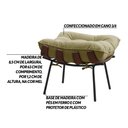 Ver imagem 3 de Kit 2 Puffs Decorativos Sala de Estar Abel Base de Madeira Preto Veludo Bege - Gran Belo