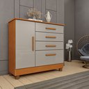 Ver imagem 1 de Cômoda 1 Porta 4 Gavetas com pés 104cm Chicago