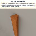 Ver mais imagens de Cômoda 1 Porta 4 Gavetas com Pés 104cm Chicago