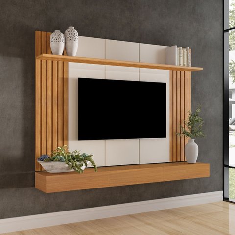 Painel para TV até 75 Polegadas MDF 180cmx150cm Home Supreme