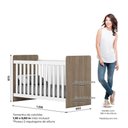 Ver mais imagens de Quarto Bebê Guarda Roupa 4 Pts Cômoda Berço Sophia Casa 812 Rústico com Branco