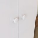 Ver imagem 6 de Quarto Bebê Guarda Roupa 4 Pts Cômoda Berço Sophia Casa 812 Rústico com Branco