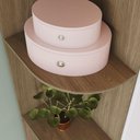 Ver imagem 5 de Quarto Bebê Guarda Roupa 4 Pts Cômoda Berço Sophia Casa 812 Rústico com Branco