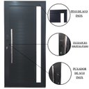 Ver imagem 4 de Porta Pivotante de Alumínio 210 x 100cm com Visor e Fechadura Digital Linha 30 Direita