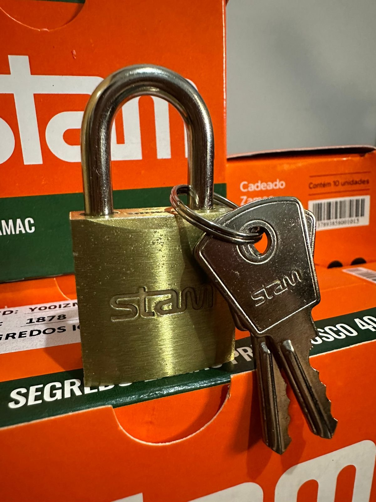 Cadeado 25 Mm Stam Zamac para Bagagens Janelas Armários - 2