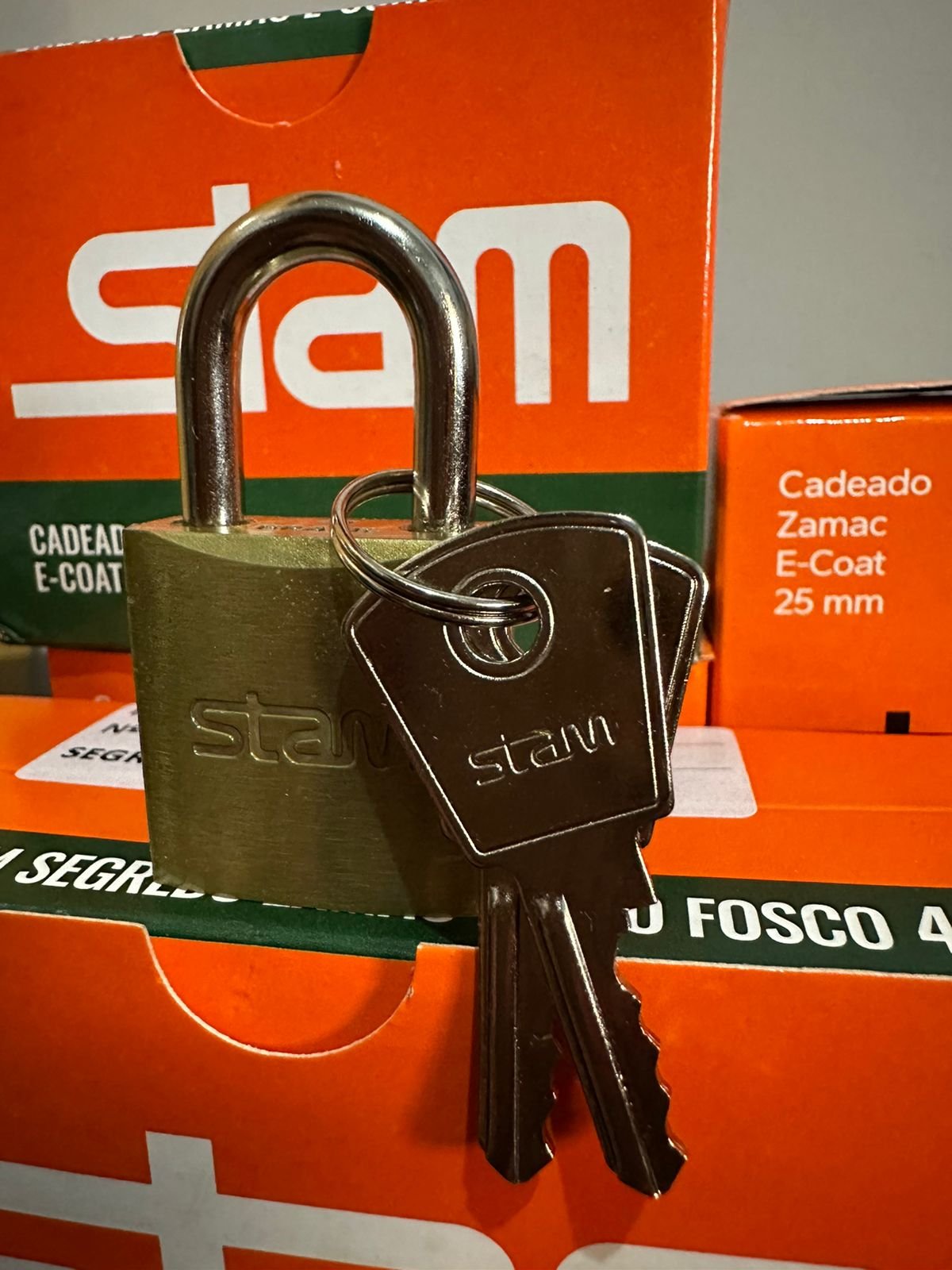 Cadeado 25 Mm Stam Zamac para Bagagens Janelas Armários - 6