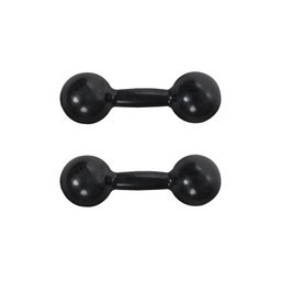 Par de Halter Bola Emborrachado 2kg Peso Treino Academia - 2