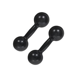 Par de Halter Bola Emborrachado 2kg Peso Treino Academia - 1