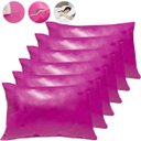 Ver imagem 1 de Kit 6 Capas Protetoras de Travesseiro Impermeável Rosa Pink Fechamento em Velcro