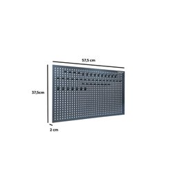 Painel para Ferramentas em aço 575 x 375 mm com 24 Ganchos Plásticos Presto - 3
