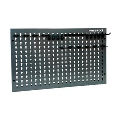 Painel para Ferramentas em aço 575 x 375 mm com 24 Ganchos Plásticos Presto - 1