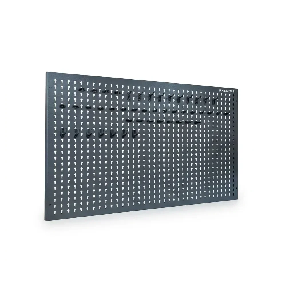 Ver imagem 1 de Painel para Ferramentas em aço 970 x 640 mm com 48 Ganchos Plásticos Presto
