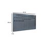 Painel para Ferramentas em aço 970 x 640 mm com 48 Ganchos Plásticos Presto  - 2
