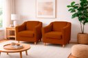 Ver imagem 6 de Kit com 2 Poltronas Reforçada e Confortável Tilla Linho
