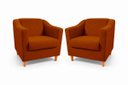 Ver imagem 1 de Kit com 2 Poltronas Reforçada e Confortável Tilla Linho