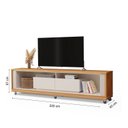 Ver imagem 3 de Rack Ripado para Tv's até 84 Polegadas Attuale 220cm 2 Gavetas