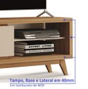 Ver imagem 4 de Rack para TV até 75 Polegadas 180cm Pés em Madeira Maciça 'S Nobre 2 Gavetas Marrom