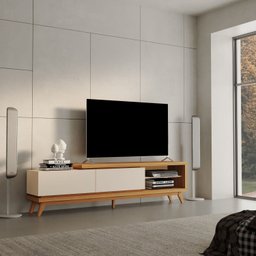 Rack para Tv's até 75 Polegadas Nobre 180cm 2 Gavetas - 1