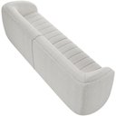 Ver imagem 2 de Kit Sofá 4 Lugares para Sala 252cm com 02 Poltronas Lazio M03 Bouclê Branco - Lyam Decor
