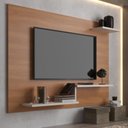 Ver imagem 1 de Painel para TV até 42 Polegadas 110CMX90CM Prateleira Denver Marrom