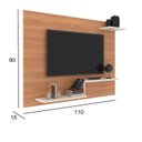 Ver imagem 3 de Painel para TV até 42 Polegadas 110CMX90CM Prateleira Denver Marrom