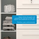 Ver mais imagens de Cômoda 2 Portas 5 Gavetas 100% MDF 120cm Coleus Espresso Móveis Branco