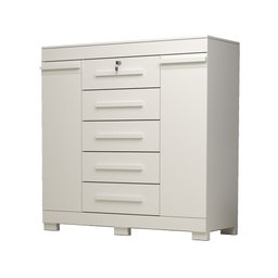 Cômoda 120cm 2 Portas 5 Gavetas 100% Mdf Coleus Espresso Móveis - 2
