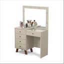 Ver imagem 2 de Penteadeira Camarim Mel Off White- Patrimar Móveis