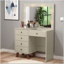 Ver imagem 1 de Penteadeira Camarim Mel Off White- Patrimar Móveis