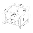 Ver imagem 3 de Poltrona Baixa em Veludo Livia Yescasa