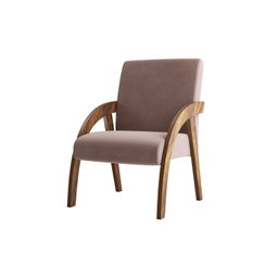 Poltrona Decorativa Veludo Duda Espresso Móveis - 2
