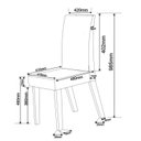 Ver imagem 4 de Conjunto Mesa de Jantar Redonda 90cm Spirit com 4 Cadeiras Rosa/Mel/Blonde