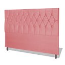 Ver imagem 1 de Cabeceira Estofada Box Casal Encosto para Cama Ram 1500 144x126 Rosa