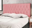 Ver imagem 3 de Cabeceira Estofada Box Casal Encosto para Cama Ram 1500 144x126 Rosa