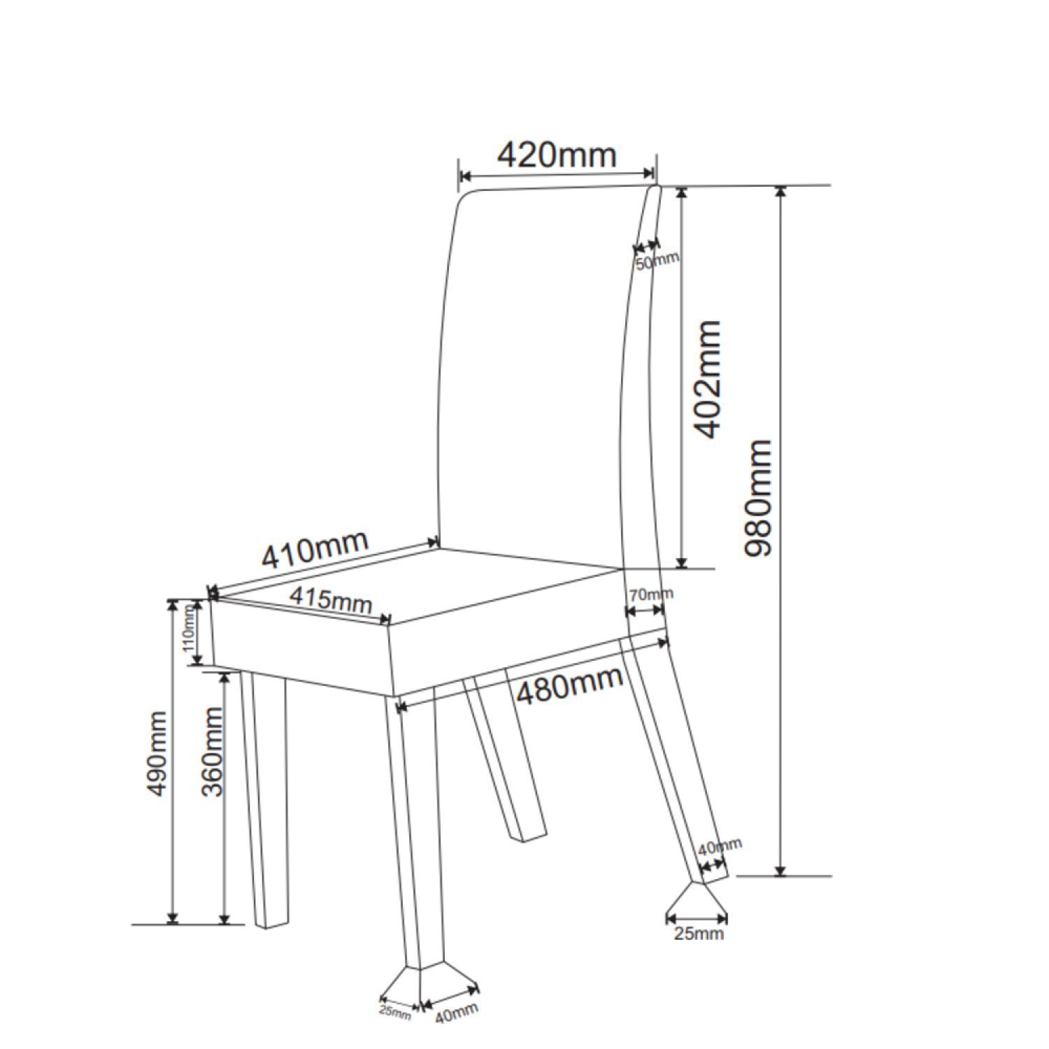 Conjunto Sala de Jantar Mesa Epic Tampo Vidro/mdf com 6 Cadeiras Iza - 4