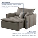 Ver imagem 5 de Poltrona Cama em Madeira Eucalipto 110 cm Detroid Yescasa Veludo