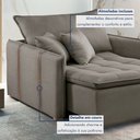 Ver imagem 7 de Poltrona Cama em Madeira Eucalipto 110 cm Detroid Yescasa Veludo