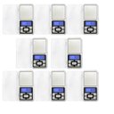 Ver imagem 1 de Kit 8 Balanças de Bolso Digitais Pocket Scale de Alta Precisão Eletrônicas Portáteis 500g:prata/únic