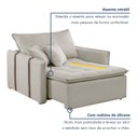 Ver imagem 4 de Poltrona Cama em Madeira Eucalipto 110 cm Detroid Yescasa Veludo  