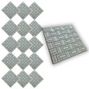 Ver imagem 1 de Pastilha de Vidro Kit 15 Uni Adesiva Parede Sala Cozinha Banheiro Facil Aplicacao Decorativa Reforma