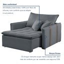 Ver imagem 6 de Poltrona Cama em Madeira Eucalipto 110 cm Detroid Yescasa Veludo 