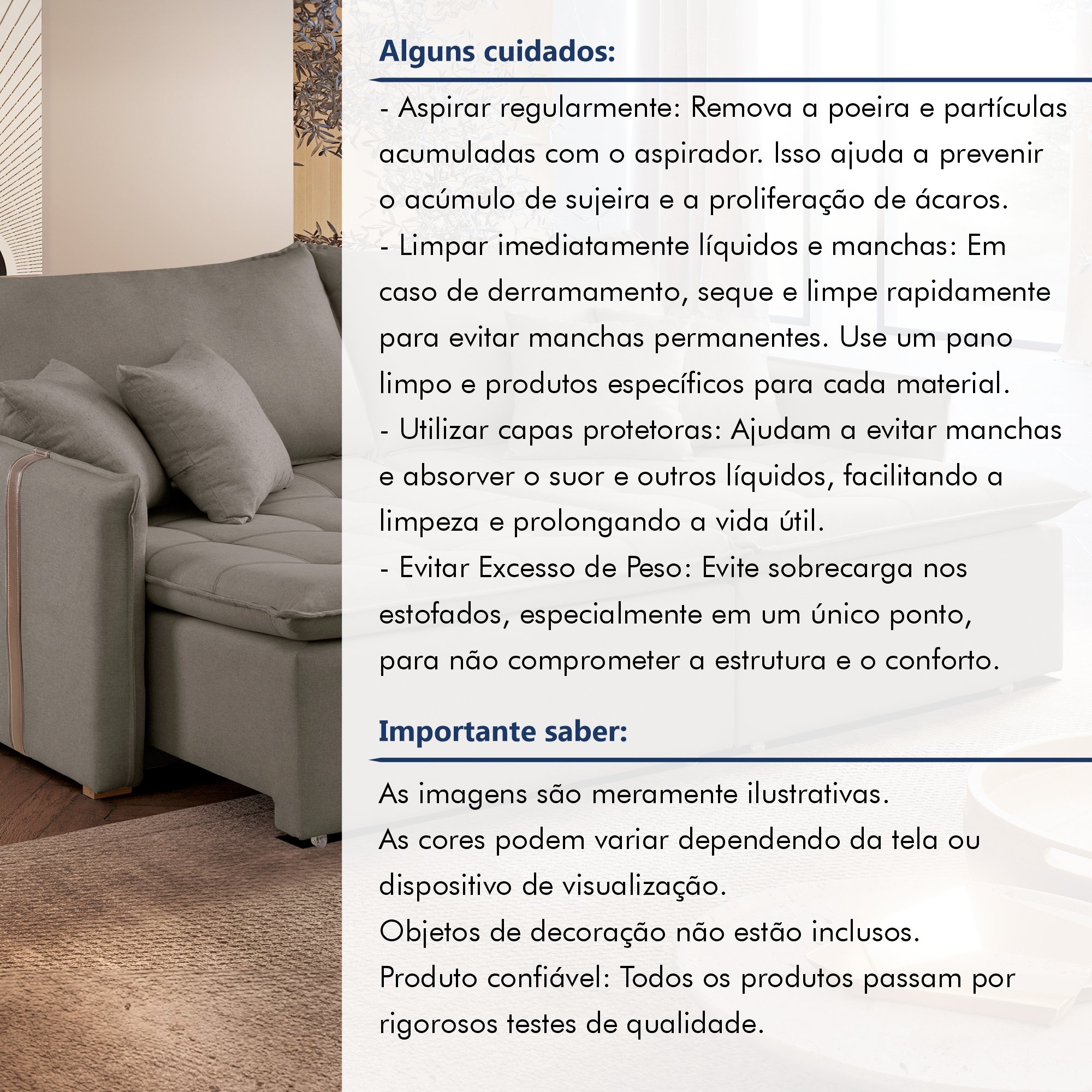 Sofá Cama em Madeira Eucalipto 200cm Detroid Yescasa Veludo   - 11