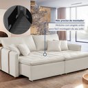 Ver mais imagens de Sofá Cama em Madeira Eucalipto 200cm Detroid Yescasa Veludo  