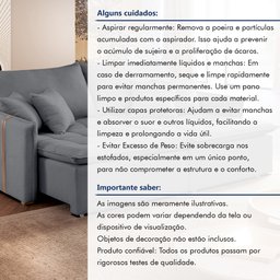 Sofá Cama em Madeira Eucalipto 200cm Detroid Yescasa Veludo  - 11