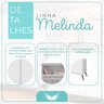 Quarto Para Bebê Completo Melinda Rosê com Roupeiro, Cômoda e Berço  - 9