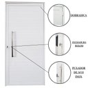 Ver imagem 4 de Porta Lambril de Alumínio 210 X 80cm com Puxador Linha Veneza Esquadrias Bergamo Abertura Direita