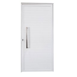 Porta Lambril de Alumínio Direita 210 x 80cm com Puxador Linha Veneza Esquadrias Bergamo - 1