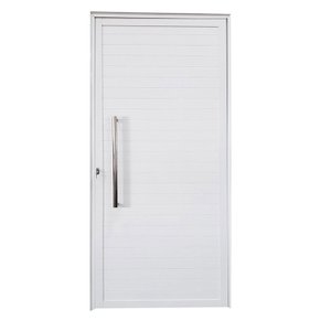 Porta Lambril de Alumínio Direita 210 x 80cm com Puxador Linha Veneza Esquadrias Bergamo